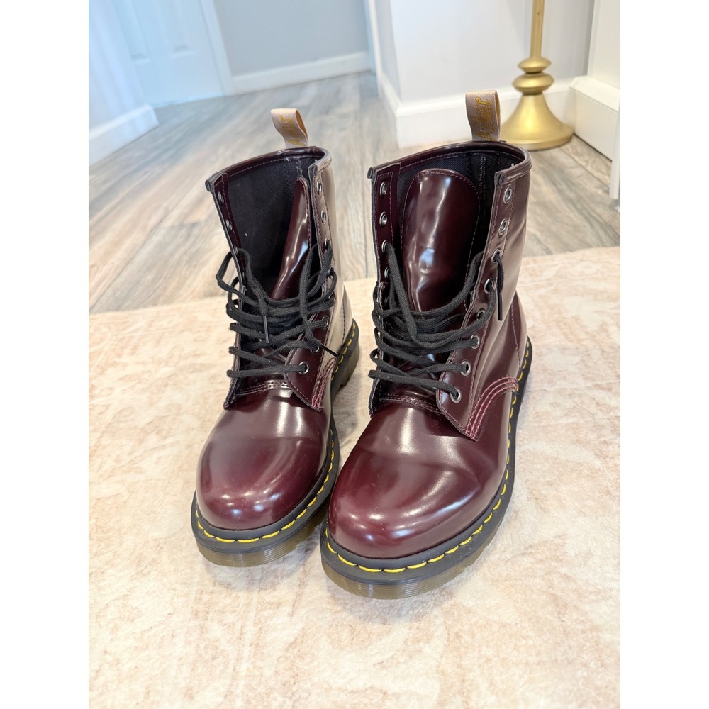 Dr. Martens Vegan 1460 Cherry Red Oxford Boots